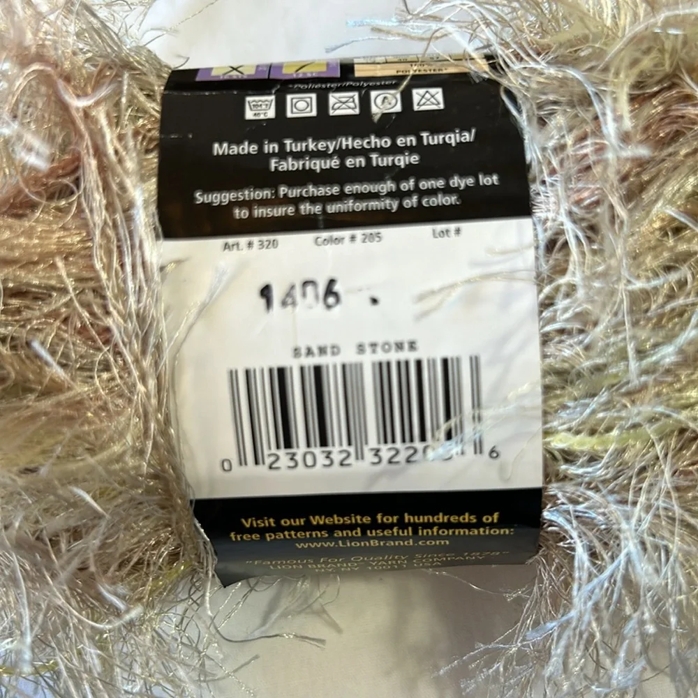 New Lion Brand Fun Fur and Fun Fur Prints Eyelash Yarn-3 Skeins